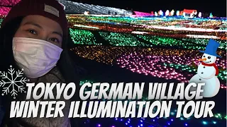 Winter Illumination in Japan 2021-2022 | Tokyo German Village Chiba Ken