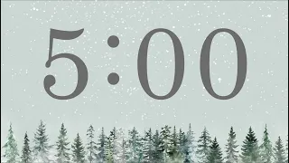 5 Minute Winter Forest Timer (Piano Tones at End)