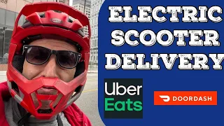 ELECTRIC SCOOTER DELIVERY | I QUIT A REAL JOB TO DO THIS | DOORDASH UBEREATS DUALTRON STORM ULTRA