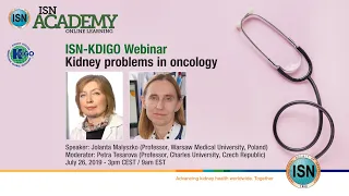 KDIGO-ISN Kidney Problems in Oncology Webinar