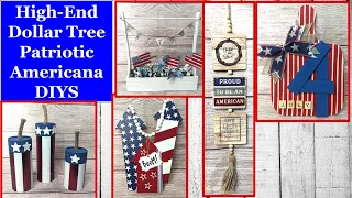 ⭐BRAND NEW PATRIOTIC DOLLAR TREE DIYS | Dollar Tree Crafts | Americana | Flag Crafts ⭐