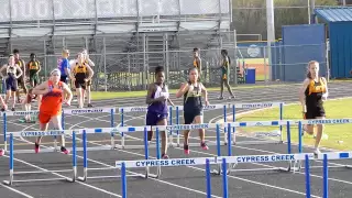 Aragon Middle School 8th Grade Girls 100 meter hurdles 3/25/15