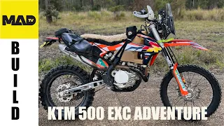 KTM500 EXC ADVENTURE BIKE BUILD - Motorcycle Adventure