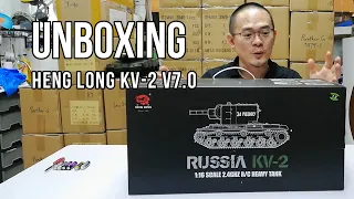 Unboxing the NEW Heng Long KV-2 1/16th scale RC Tank v7.0