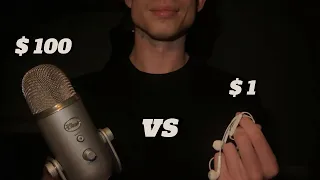 ASMR | $1 Microphone vs $100 Microphone