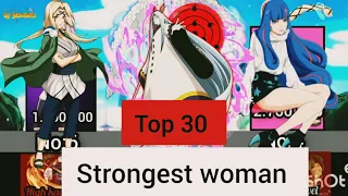 Top 30 strongest woman/female character in Naruto/Naruto shippuden/Boruto #naruto #narutoshippuden