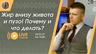 ЖИР ВНИЗУ ЖИВОТА и выпирающее ПУЗО! Почему появляется? Что делать? #похудение #похудеть #какпохудеть