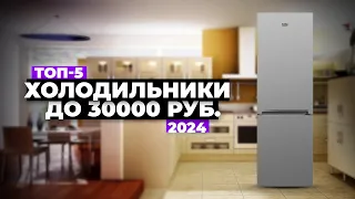 ТОП-5: Лучшие холодильники до 30000 рублей ⚡️Рейтинг недорогих холодильников 2024 года до 30 тысяч