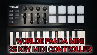 How To SetUp Worlde Panda Mini 25 Key Midi Controller