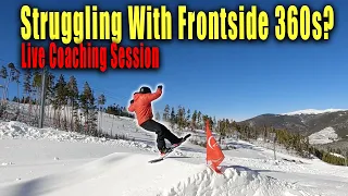 Frontside 360 on a Snowboard | Live Coaching Session