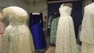Preparing the gowns for the First Ladies Exhibition
