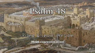 Psalm 48 Piano SATB MIDI video