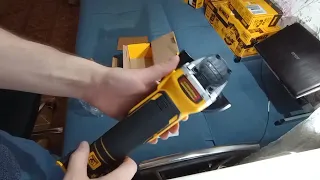 Распаковка Болгарка (УШМ)  DeWALT DCG405 Brushless XR тушка