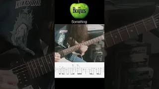 How to play The Beatles - "Something" Guitar Solo (with TABS) #Shorts