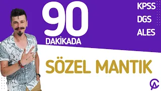 90 DAKİKADA SÖZEL MANTIK KAMPI - 1