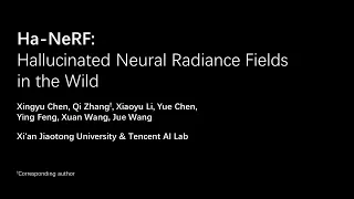 Hallucinated Neural Radiance Fields in the Wild