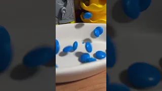 Blue M&M’s #candy #satisfying #satisfyingsounds