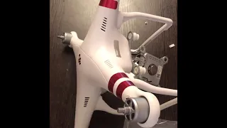 DJI PHANTOM 3. Разбор, замена кабеля на подвес. Disassembly, replacement of the cable