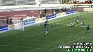 Serie A 1997-1998, day 5 Juventus - Fiorentina 2-1 (F.Inzaghi goal)