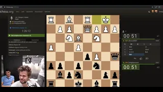 Magnus Carlsen playing Lichess Titled Arena August 2020.