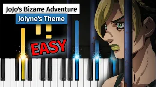 JoJo's Bizarre Adventure: Stone Ocean - Jolyne's Theme - EASY Piano Tutorial