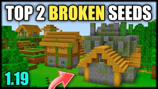 TOP 2 BEST BROKEN SEEDS IN MINECRAFT BEDROCK || VILLAGE SEEDS 1.19 || HINDI ||