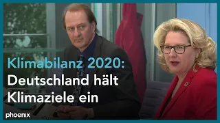 Bundespressekonferenz: Vorstellung der deutschen Klimabilanz 2020 am 16.03.21