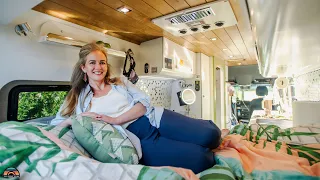 She Downsized to her Dream Camper Van Tiny Home