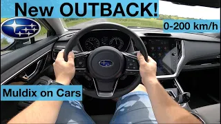 Subaru Outback 2.5i (124 kW) POV Test Drive + Acceleration 0-200 km/h