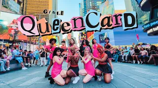 [KPOP IN PUBLIC NYC | TIMES SQUARE] (G)I-DLE ((여자)아이들) - '퀸카 QUEENCARD' Dance cover by OFFBRND