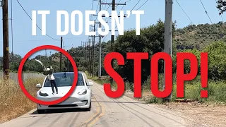 Tesla Emergency Brake Test — Full Self Driving Beta 11.4.4