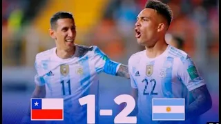 Chile 1-2 Argentina Full Extended highlights 2022 | World cup Qualifier match 2022(Arg vs Chi)