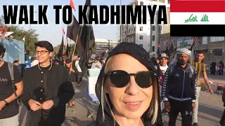 MUSA AL KADHIM WALK : WALKING TO THE HOLY CITY 🇮🇶 سكوتلندية تمشي الى الامام الكاظم🇮🇶