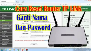 Cara Reset Router Tp Link Sekaligus Ganti Nama Dan Password