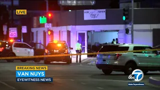 Woman killed when speeding SUV crashes into Van Nuys Halloween store | ABC7 LA