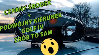 Jak zrobić podwójny kierunek + pomalować srodek na czarno GOLF IV