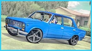 Добавили 3 Русских авто в GTA 5 FIVEM!! УГАР!! ГТА по Сети!