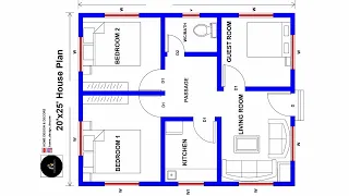 20 x 25 Small House Design II 500 Sqft 3Bhk House Plan II Home Design Decore