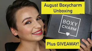HEY I'M BACK! August Boxycharm Unboxing! PLUS GIVEAWAY!