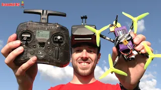 Ready to Fly $100 Pre-Built Race Drone with ELRS and FPV controlled by $65 RadioMaster Pocket Radio