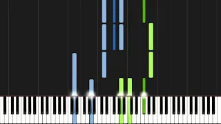 J.S. Bach, A. Marcello - Adagio, BWV 974 (Piano Tutorial) [Synthesia]