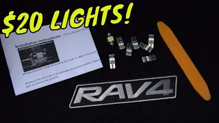 rav4 interior led light install (19-21)