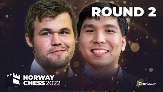 Norway Chess 2022 | Round 2 | Hosts David Pruess & Fiona Steil-Antoni