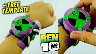 How To Make Functional BEN 10 Omnitrix with Paper! | FREE TEMPLATE! Easy DIY Craft