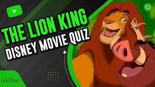 The Lion King Quiz | Disney Movie Quiz | 1993 Lion King