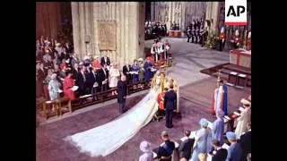 THE ROYAL WEDDING - COLOUR - NO SOUND