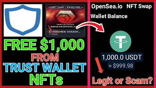🤑How to SWAP Trust Wallet NFTs for USDT| Sell Your NFTs ASAP|USDT Mining Site|Best Free Airdrop Site