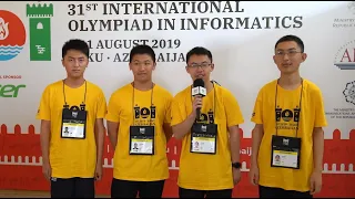 IOI 2019: Team interview - China