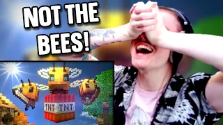 RAPPER REACTS TO MINECRAFT BEES RAP | "Busy Buzzy Bees" | Animated Music Video