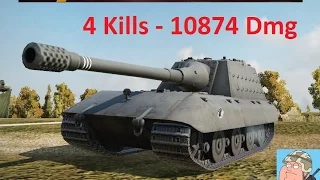 World of Tanks - Jagdpanzer E 100  - 10874 Damage - 4 Kills